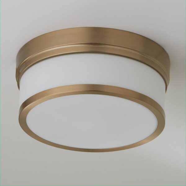 FM18100M.1.FM18100MAB Metallic Banded Drum Ceiling Light – 2 Light – view 2