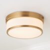 FM18101L.0.FM18101LAB Metallic Banded Drum Ceiling Light – 3 Light