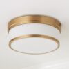 FM18101L.1.FM18101LAB Metallic Banded Drum Ceiling Light – 3 Light – view 2