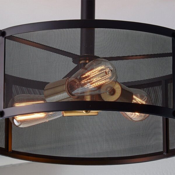 FM18146.3.FM18146BZ Steam-Punk Semi-Flush Mount Ceiling Light – view 4