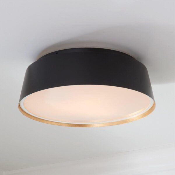 FM19019.0.FM19019BK ED Ellen DeGeneres Asher 3 Light Flush Mount