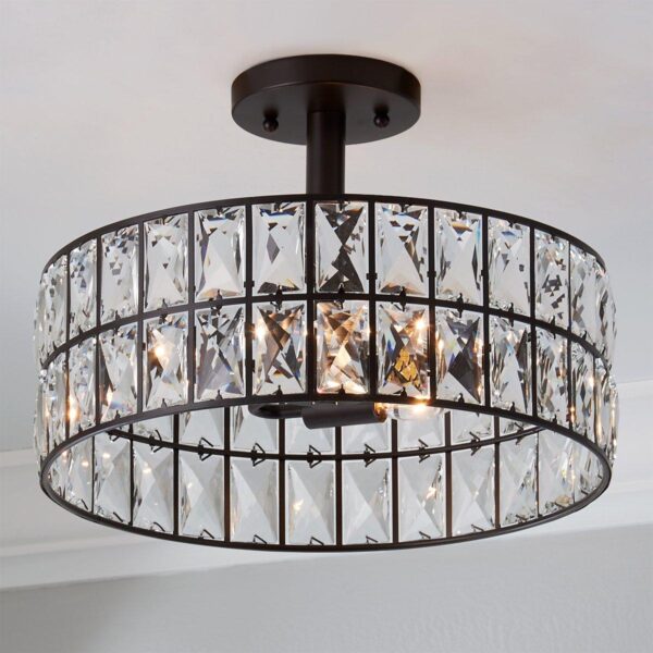 FM20049.0.FM20049BZ Glinting Glam Semi-Flush Ceiling Light