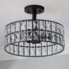 FM20049.1.FM20049BZ Glinting Glam Semi-Flush Ceiling Light – view 2