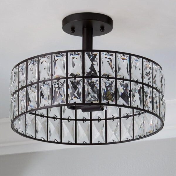 FM20049.1.FM20049BZ Glinting Glam Semi-Flush Ceiling Light – view 2