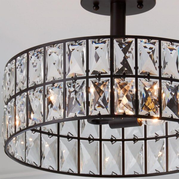 FM20049.2.FM20049BZ Glinting Glam Semi-Flush Ceiling Light – view 3