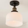 FM20053.0.FM20053KB Kelsey Semi-Flush Ceiling Light – Dome Frosted