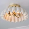 Carved Marble Ruffle Ceiling Light – view 2