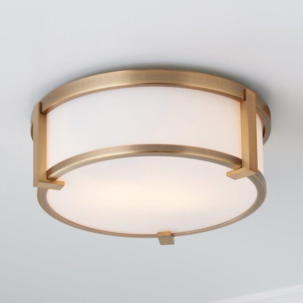 FM20122.0.FM20122AB Lenora Opal Glass Ceiling Light – Small