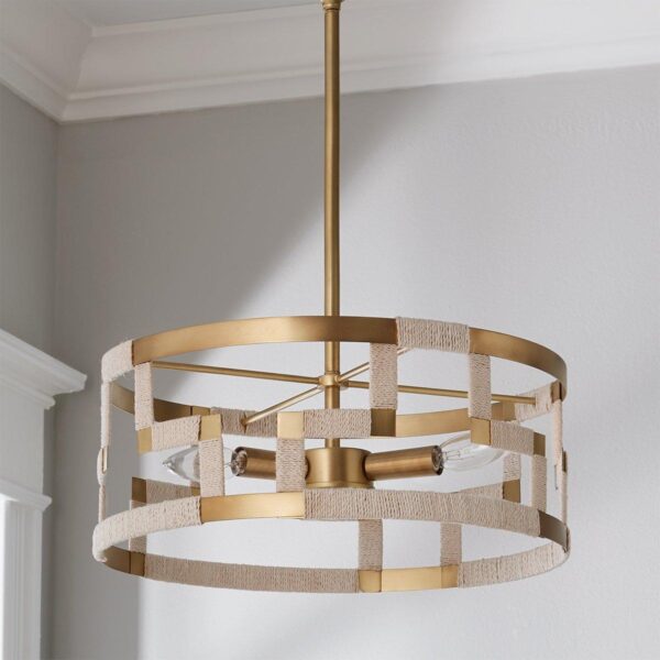 FM21023.1.FM21023PB Threaded Grid Convertible Ceiling Light – view 2