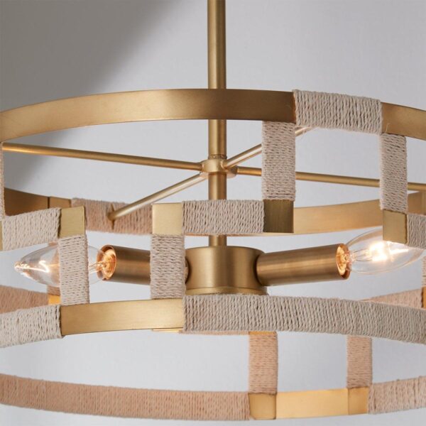 FM21023.2.FM21023PB Threaded Grid Convertible Ceiling Light – view 3
