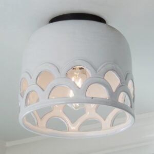 FM21067.0.FM21067WH Broderie Ceiling Light