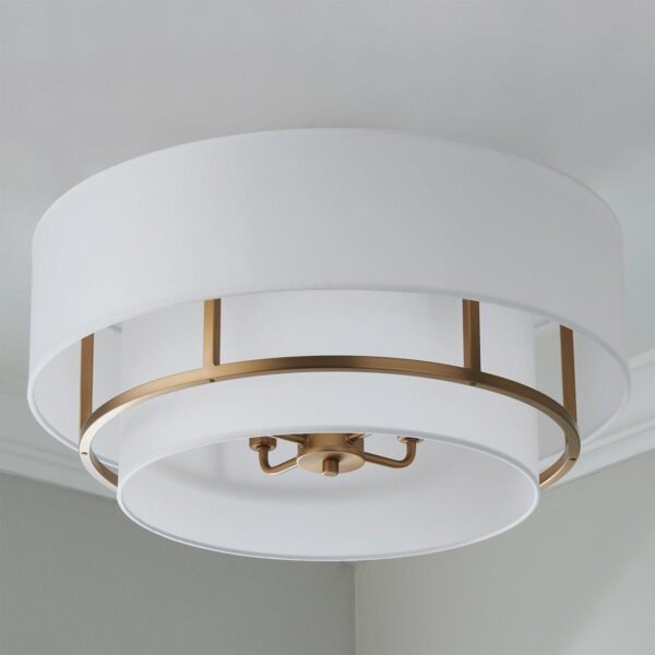 FM21079.1.FM21079AB Siobhan Semi-Flush Ceiling Light – Medium – view 2
