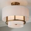FM21080.0.FM21080AB Siobhan Semi-Flush Ceiling Light – Small