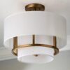 FM21080.1.FM21080AB Siobhan Semi-Flush Ceiling Light – Small – view 2