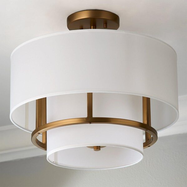 FM21080.1.FM21080AB Siobhan Semi-Flush Ceiling Light – Small – view 2