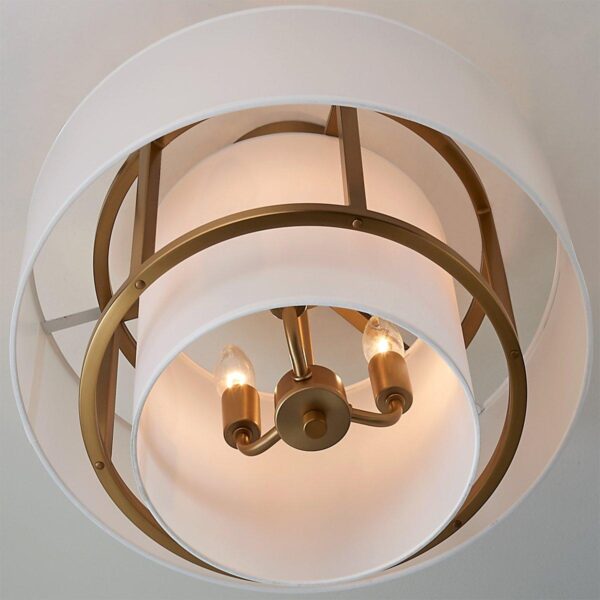 FM21080.2.FM21080AB Siobhan Semi-Flush Ceiling Light – Small – view 3