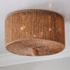 FM21120.0.FM21120NA Refined Jute Drum Ceiling Light