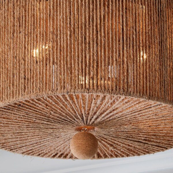 FM21120.2.FM21120NA Refined Jute Drum Ceiling Light – view 3