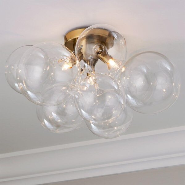 FM22038.0.FM22038AB Bowlby Semi-Flush Ceiling Light
