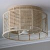 FM22068.1.FM22068WH Jute Veil Ceiling Light – view 2