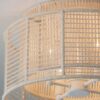 FM22068.2.FM22068WH Jute Veil Ceiling Light – view 3