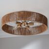 FM22076.1.FM22076AB Roshella Rope Semi-Flush Ceiling Light – view 2