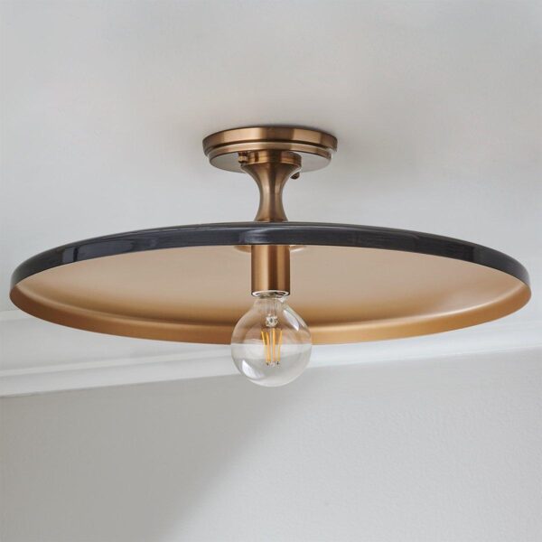 Chris Loves Julia Victor Semi-Flush Ceiling Light – view 2