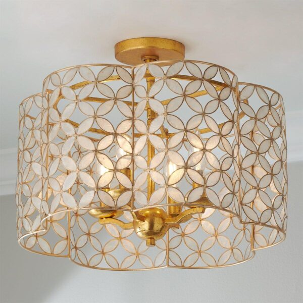 FM23029.0.FM23029GL Vierpas Semi-Flush Ceiling Light