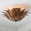 FM23038.0.FM23038AG Vicenzio Leaf Semi-Flush Ceiling Light