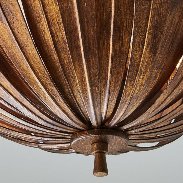 FM23038.2.FM23038AG Vicenzio Leaf Semi-Flush Ceiling Light – view 3