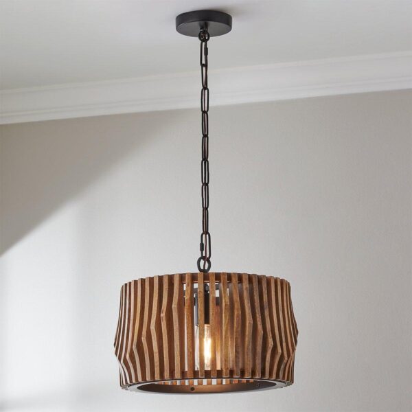 FM23039.1.FM23039NA Maela Drum Convertible Semi-Flush Ceiling Light – view 2