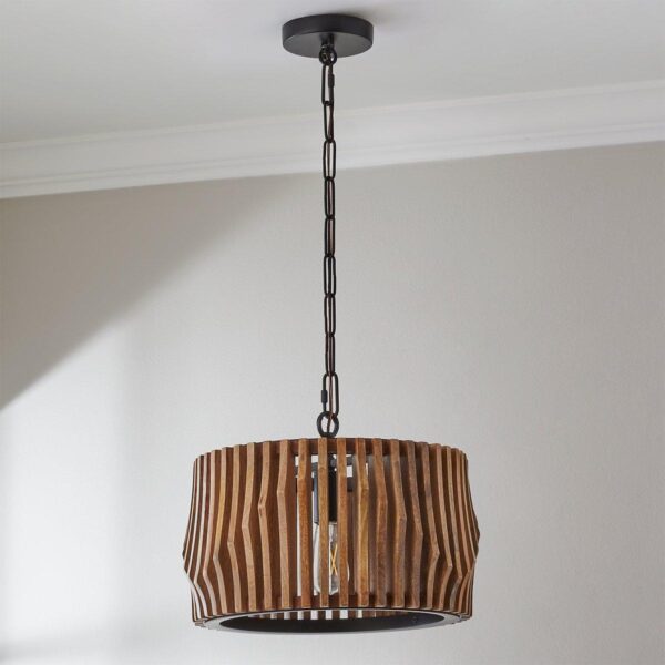FM23039.2.FM23039NA Maela Drum Convertible Semi-Flush Ceiling Light – view 3