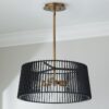 Concertina Convertible Semi-Flush Ceiling Light – view 2