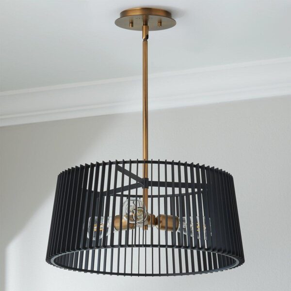 Concertina Convertible Semi-Flush Ceiling Light – view 2