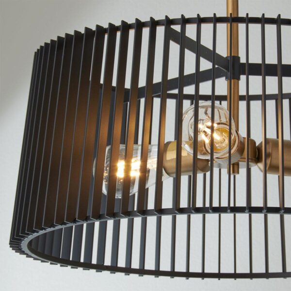 Concertina Convertible Semi-Flush Ceiling Light – view 3