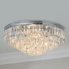 FM24060.0.FM24060CH Faceted Glass Layered Ceiling Light