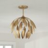 Vine Shrouded Convertible Ceiling Light