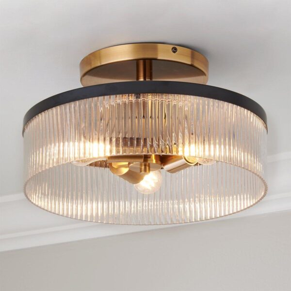 FM24092.0.FM24092GL Novara Semi-Flush Ceiling Light