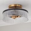 FM24092.1.FM24092GL Novara Semi-Flush Ceiling Light – view 2
