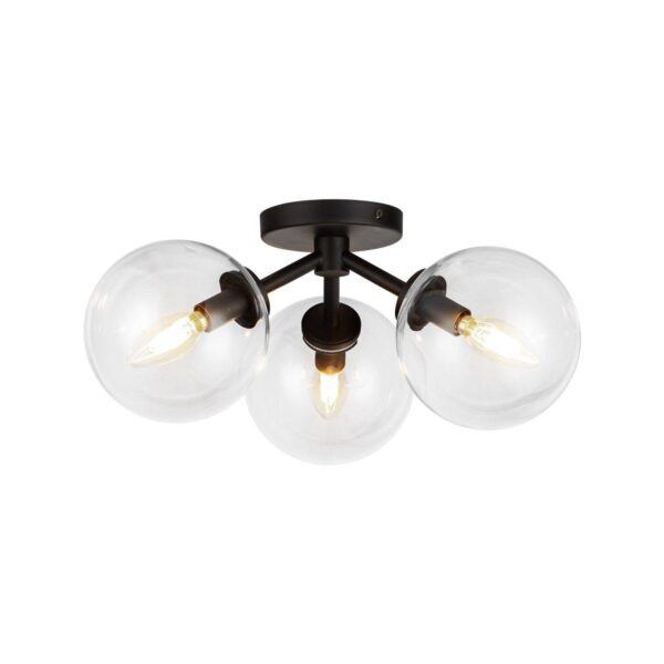 FM24115.0.FM24115BK Algonac Spheres Ceiling Light – Clear