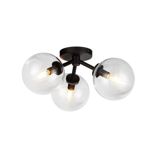 FM24115.2.FM24115BK Algonac Spheres Ceiling Light – Clear – view 3