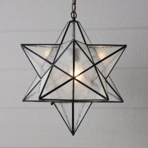 LA0304A.0.LA0304ACLEAR_RIPP Superior Moravian Star Outdoor Pendant