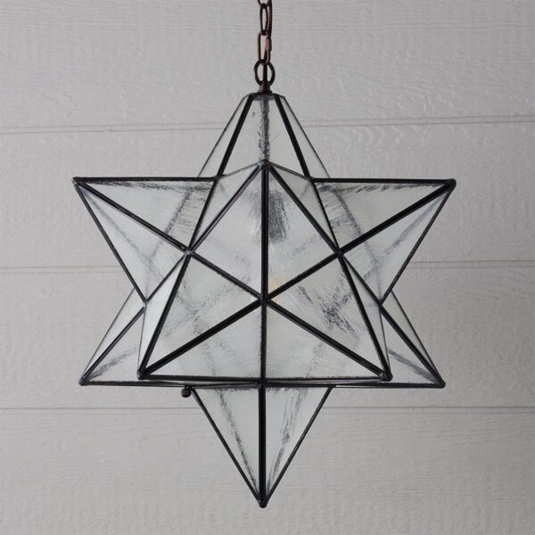 Superior Moravian Star Outdoor Pendant – view 2