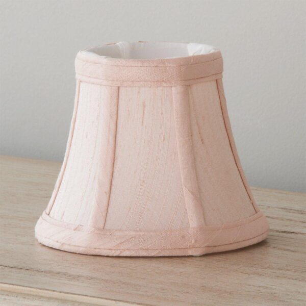 LS0335C.0.LS0335CBLUSH 5″ Dupioni Silk Bell Chandelier Shade