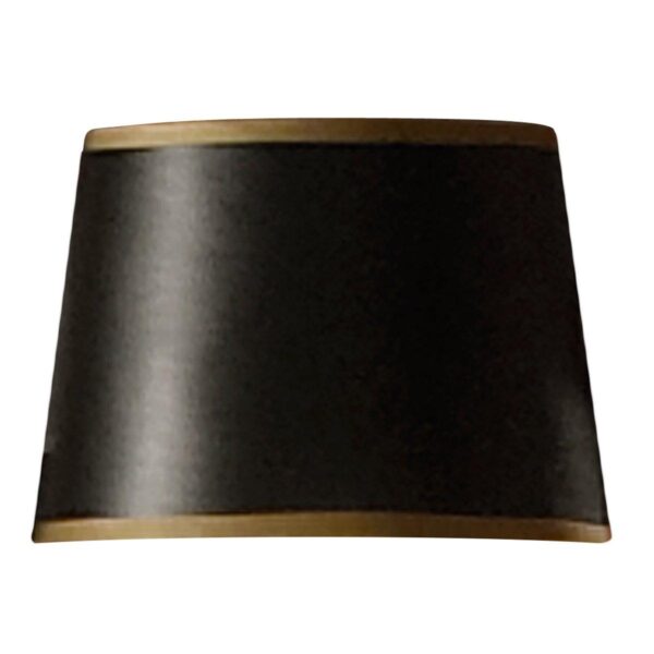 5.5″ Black and Gold Drum Chandelier Shade