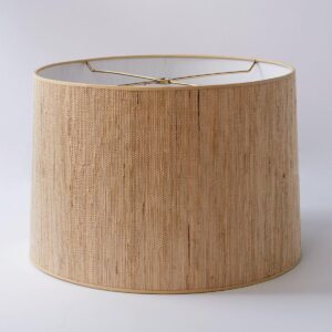 16″ Grasscloth Drum Shade