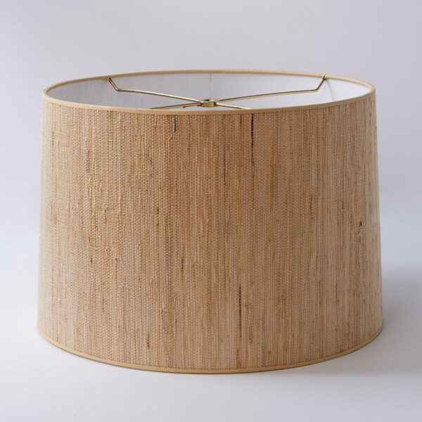 LS10028.0.LS10028NG 16″ Grasscloth Drum Shade