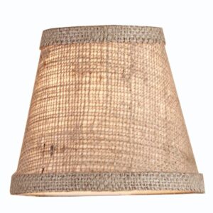 5″ Burlap Empire Chandelier Shade