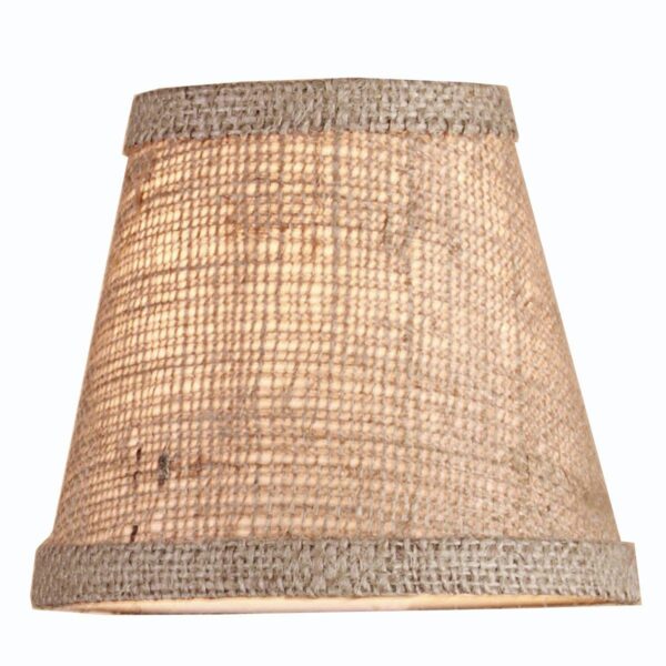 5″ Burlap Empire Chandelier Shade