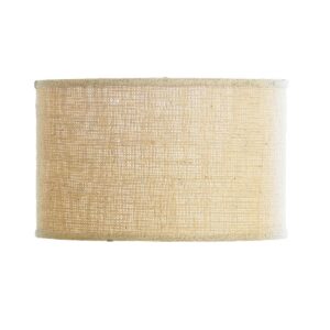 10″ Burlap Drum Shade
